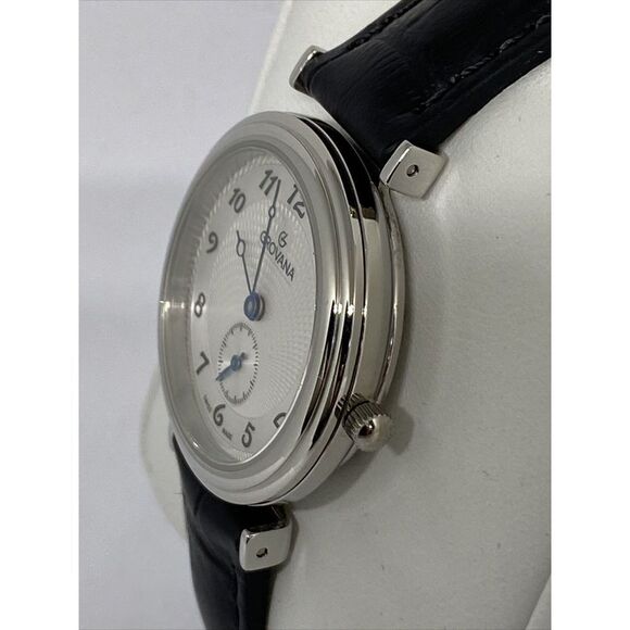 Grovana 32761532 Women Black Leather Analog Silver Dial Quartz Wrist Watch BW81 main image 10